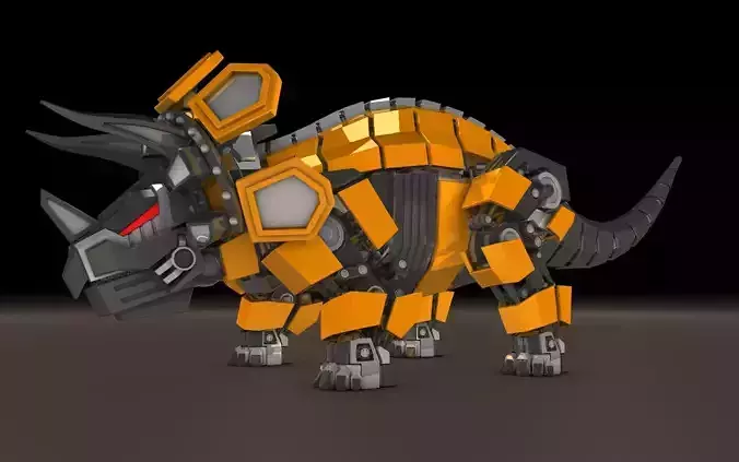 Robot Triceratops 3D model
