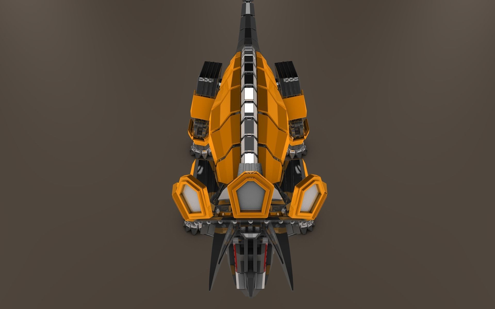 Robot Triceratops 3D model_7