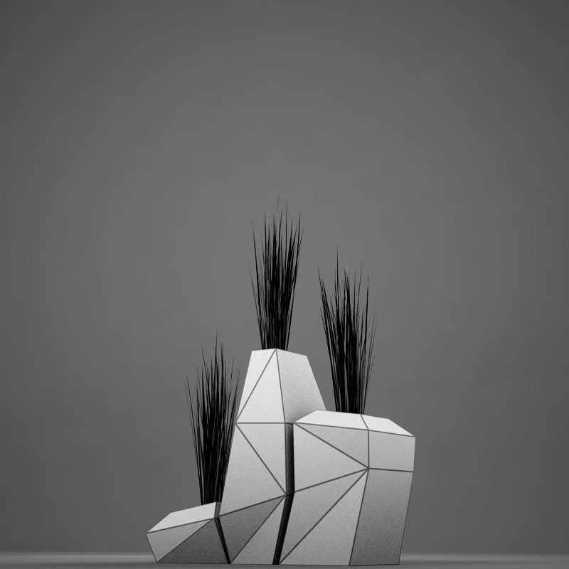 Modern plant living 3D model_17