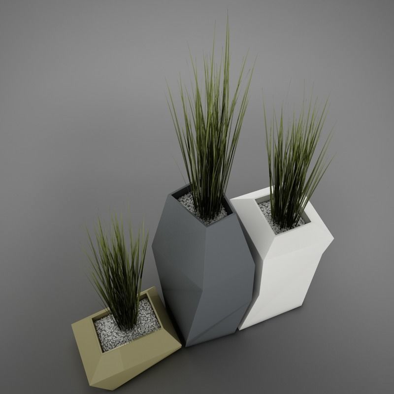 Modern plant living 3D model_18