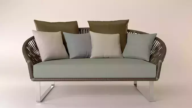 Daybed rattan lounge chair