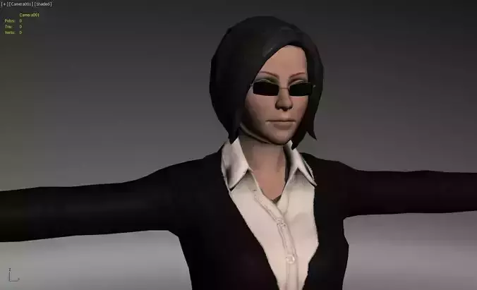 Female Agent And Secretary Character 