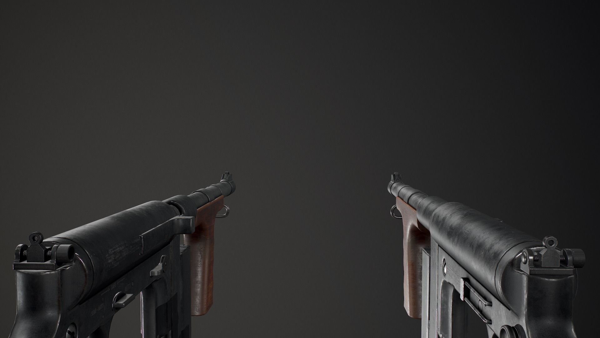 PBR United Defense M42 Low-poly 3D model_10