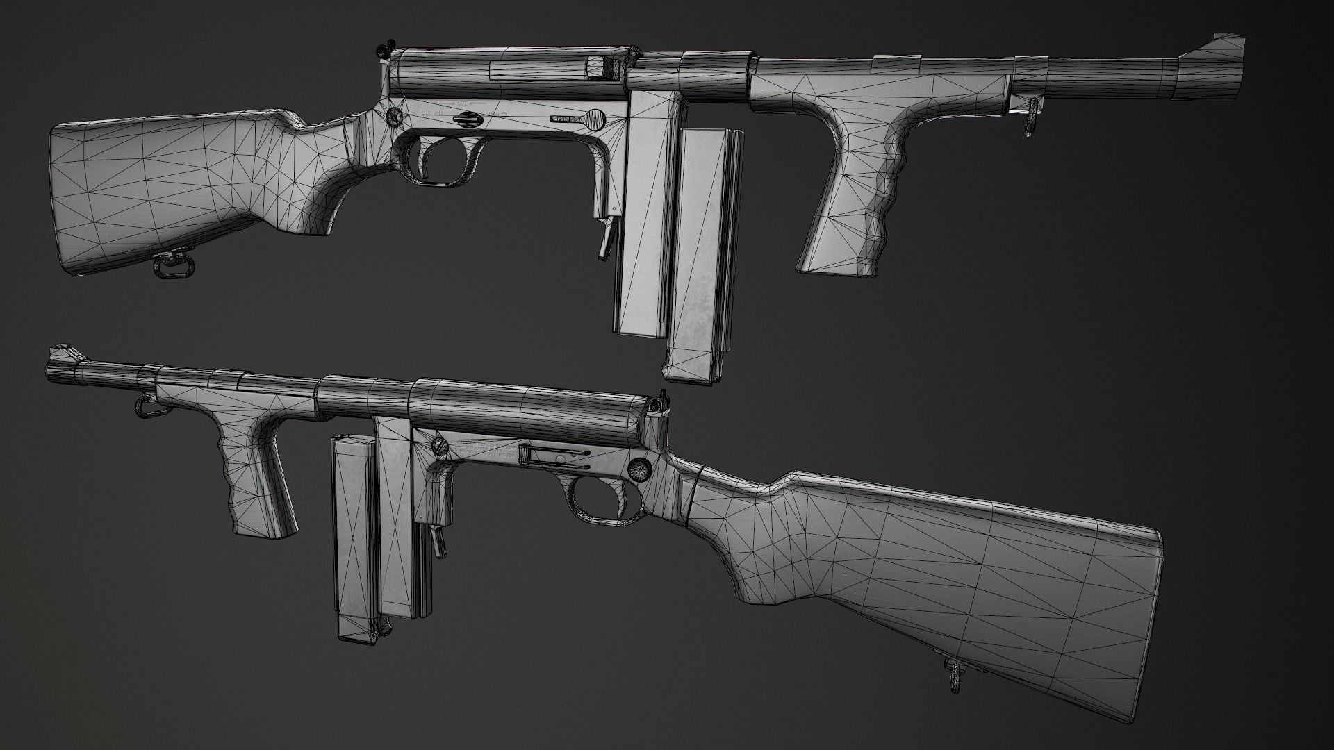 PBR United Defense M42 Low-poly 3D model_13