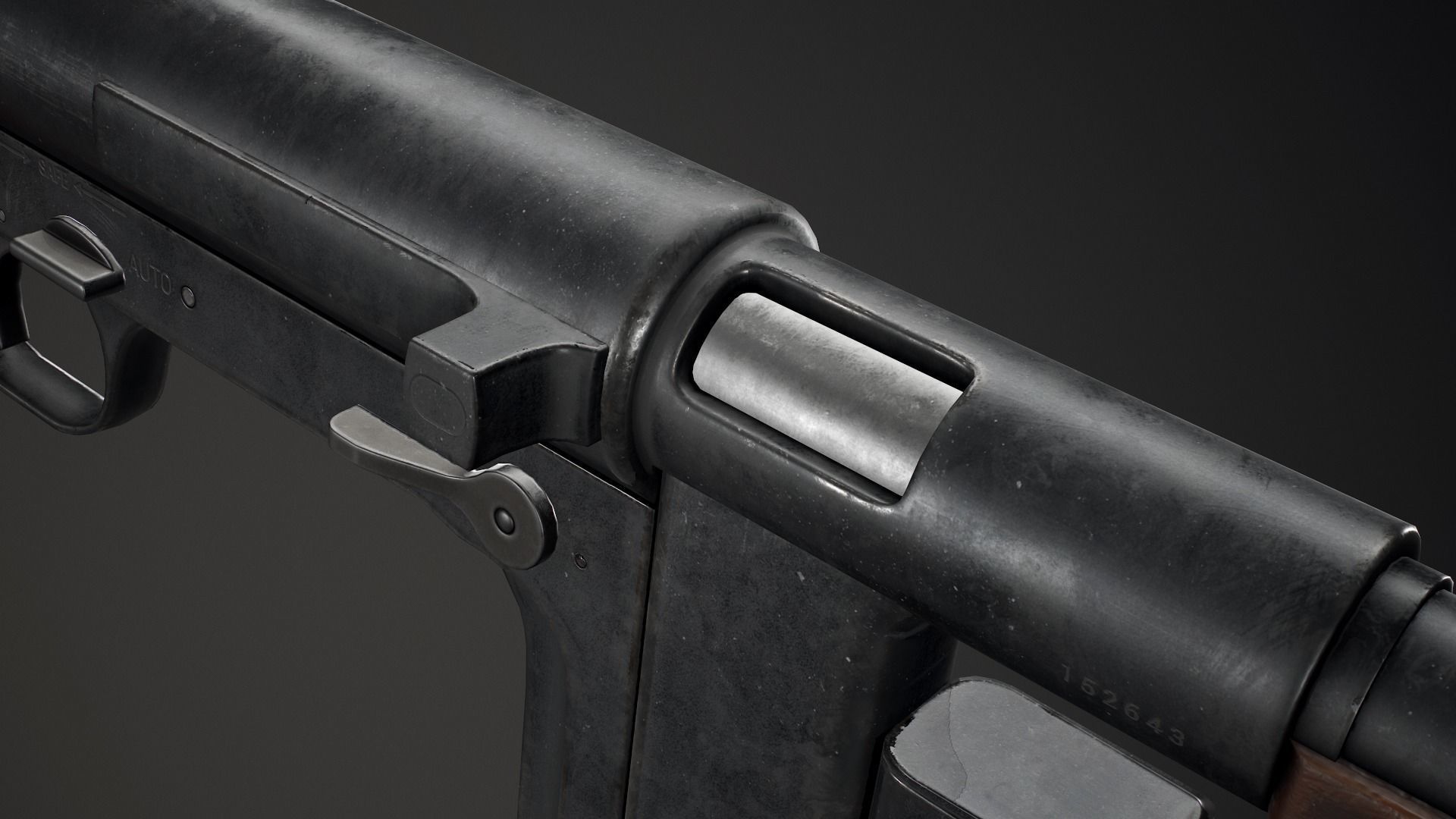 PBR United Defense M42 Low-poly 3D model_8