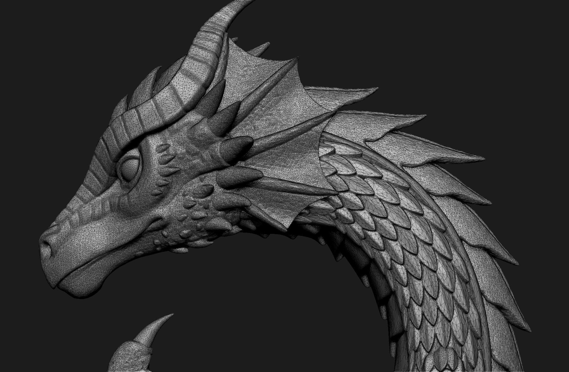 Dragon Heart Pendant 3D print model_6