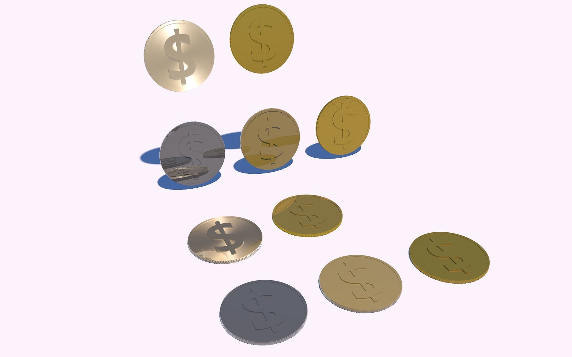 Coins 3D model