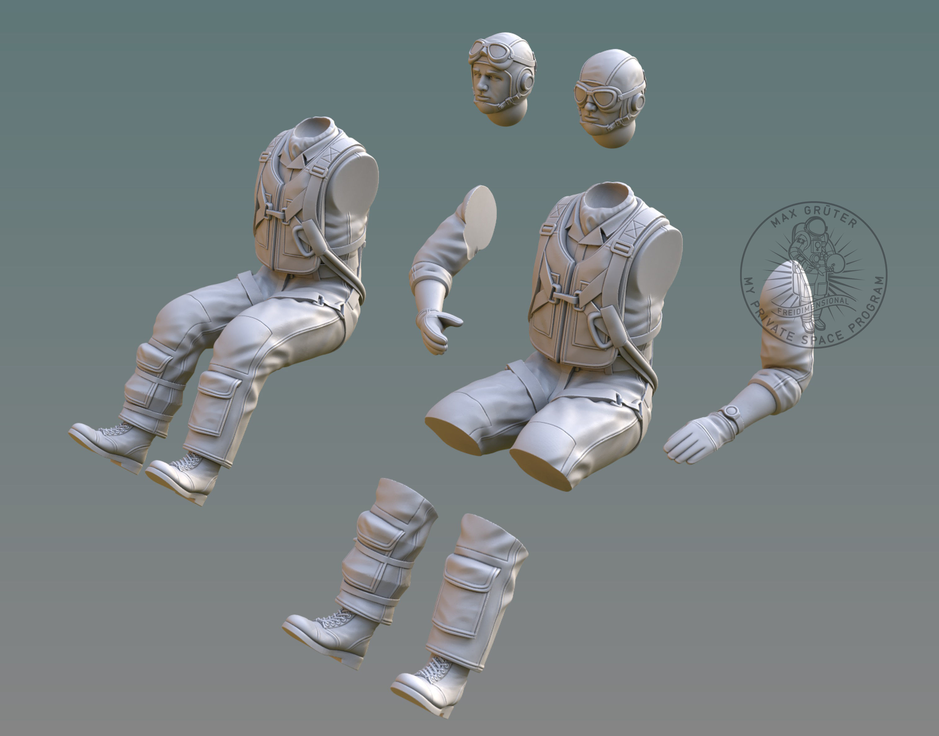 US NAVY PILOT 3D print model_4