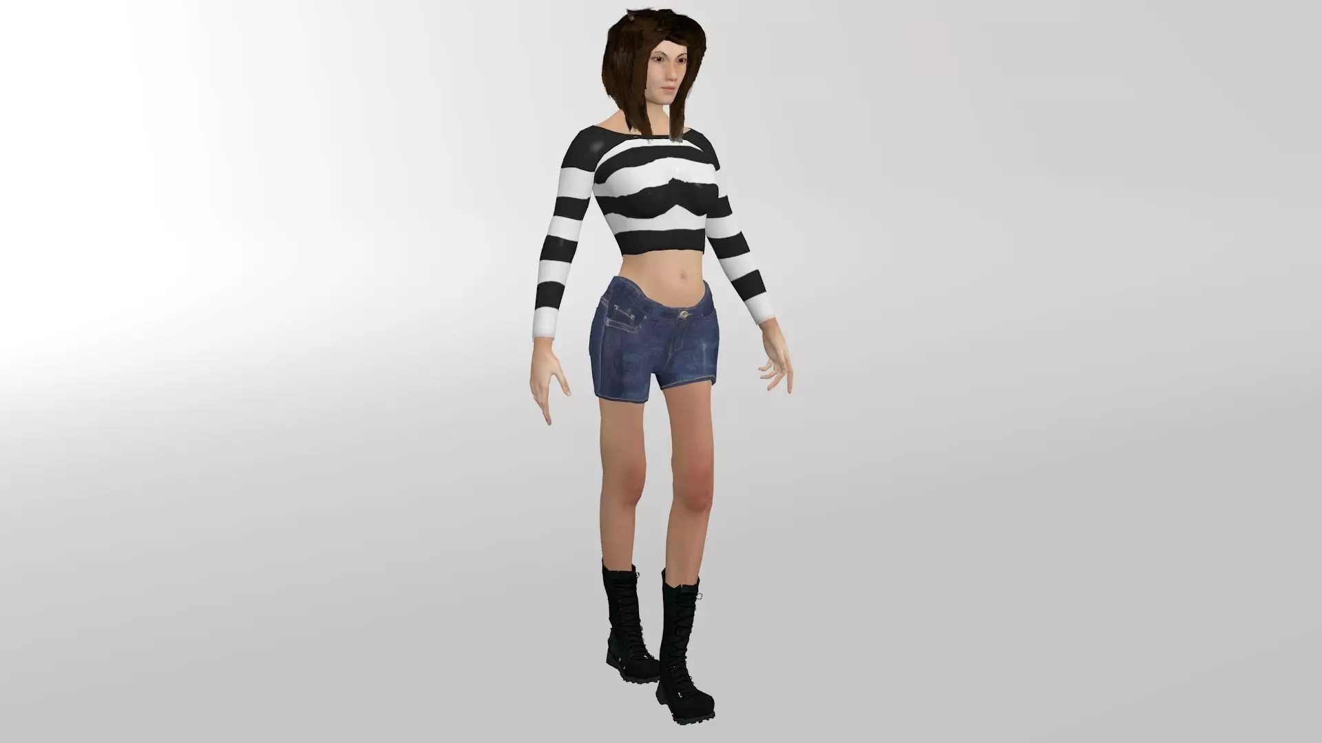 Female R2 D2 Character - Female Standing R2-D2 2 3D model rigged | CGTrader
