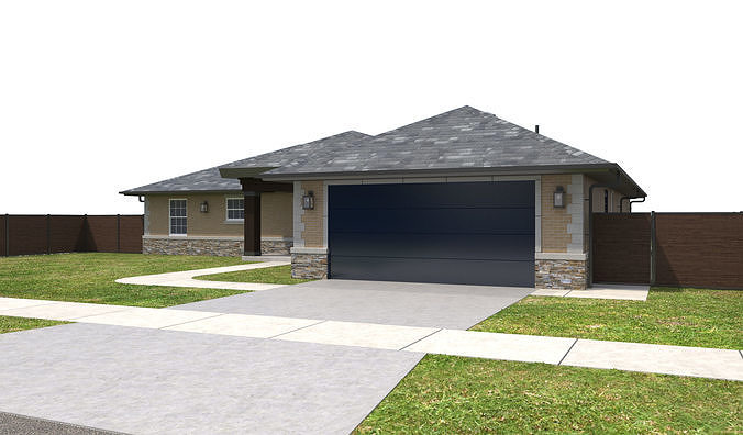 House-124  3D model 4