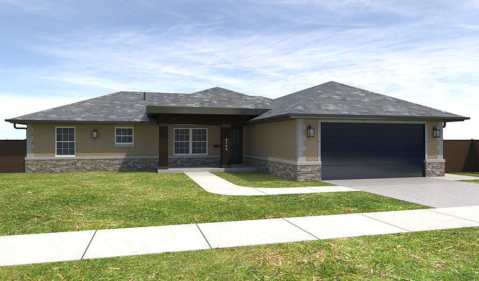 House-124  3D model 3