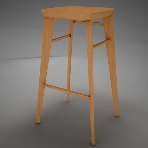 Modern kitchen chair 3D model