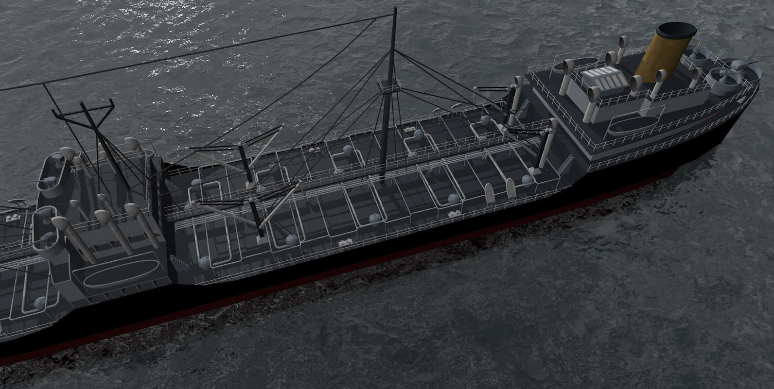 T-2 Oil Tanker - Gaines Mill 3D model_5