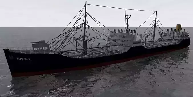 T-2 Oil Tanker - Gaines Mill 3D model