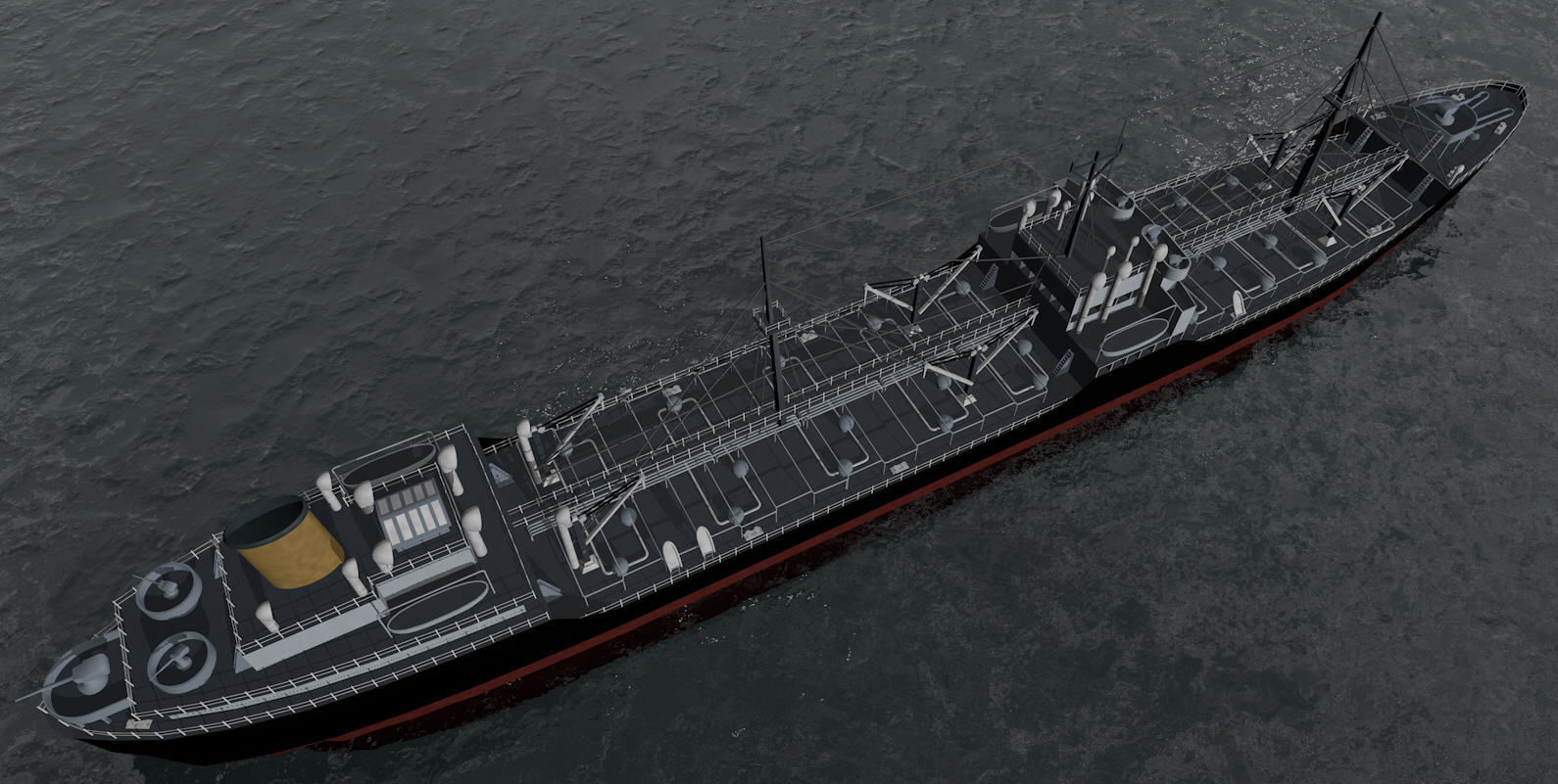 T-2 Oil Tanker - Gaines Mill 3D model_3