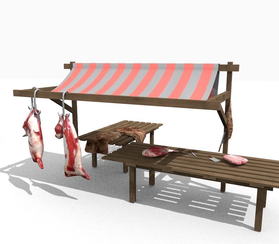 ancient market 3D model_6