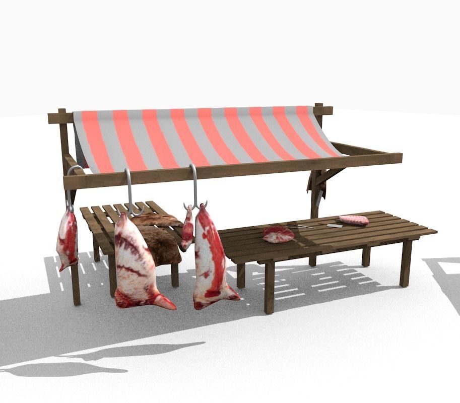 ancient market 3D model_5