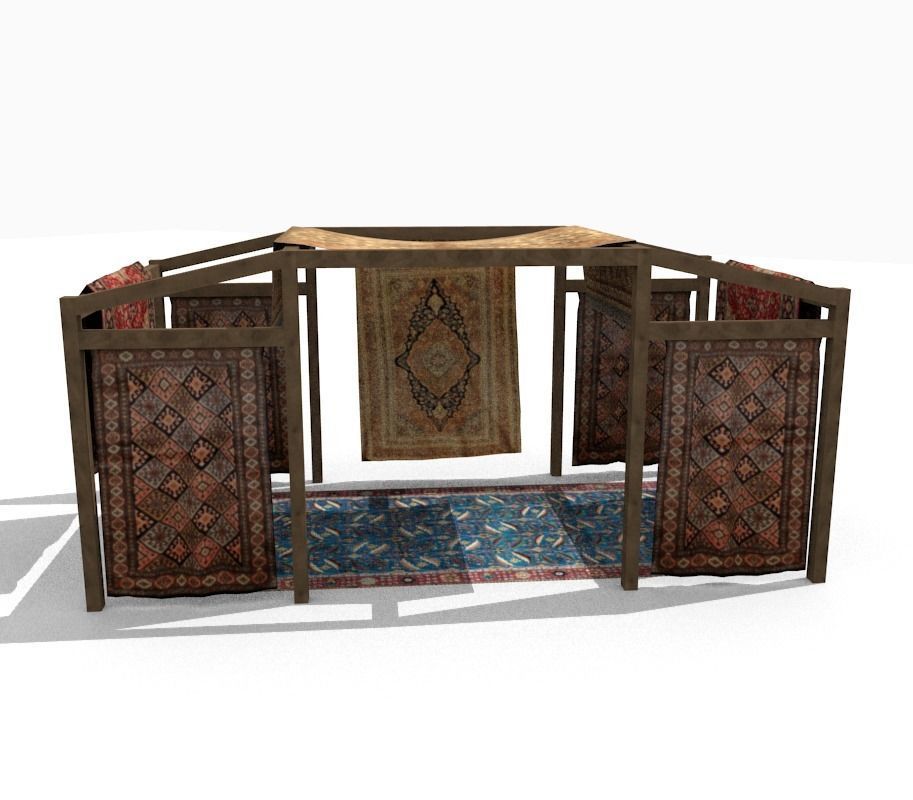 ancient market 3D model_4