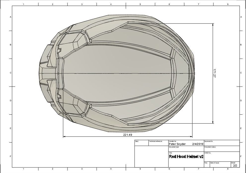 Red Hood Injustice 2 Helmet 3D print model_5