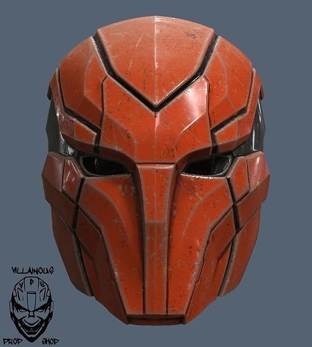 Red Hood Injustice 2 Helmet 3D print model