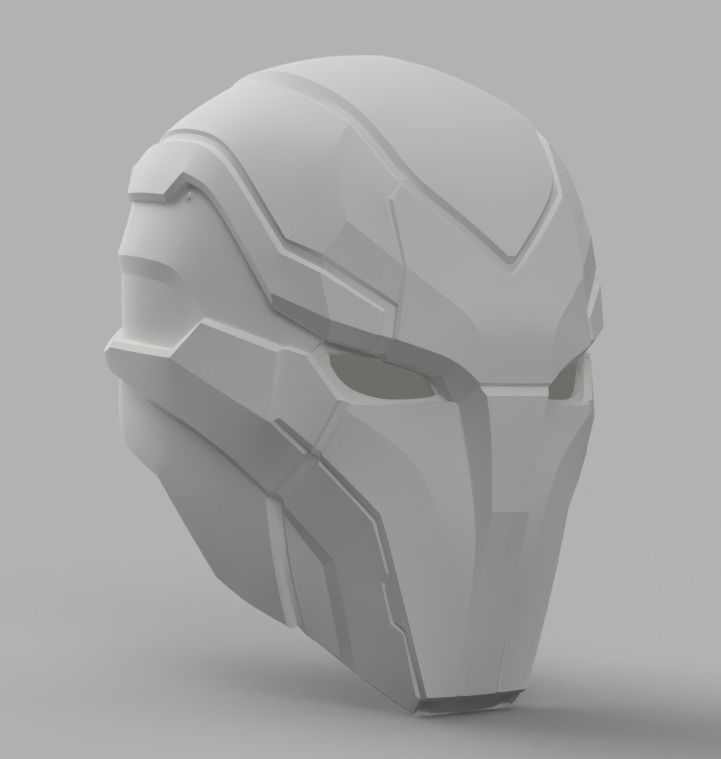 Red Hood Injustice 2 Helmet 3D print model_3