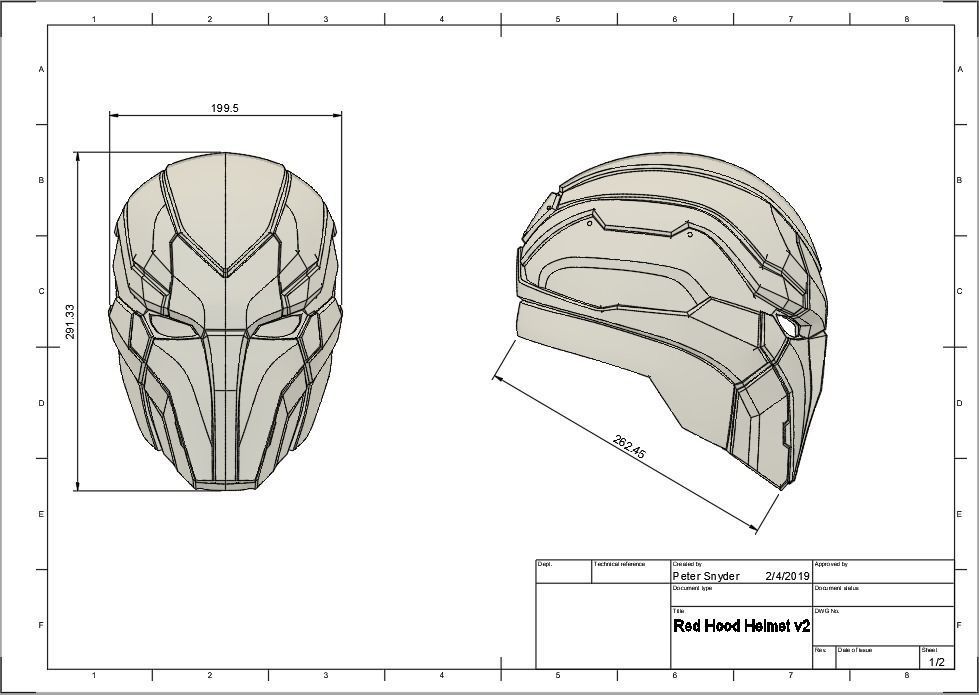 Red Hood Injustice 2 Helmet 3D print model_4