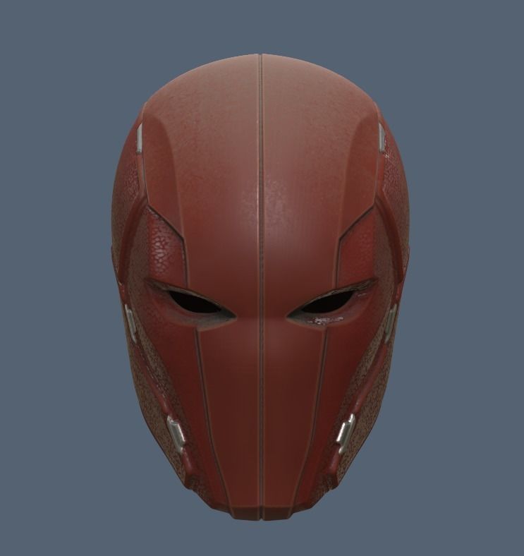 Red Hood Injustice 2 Helmet 3D print model_1