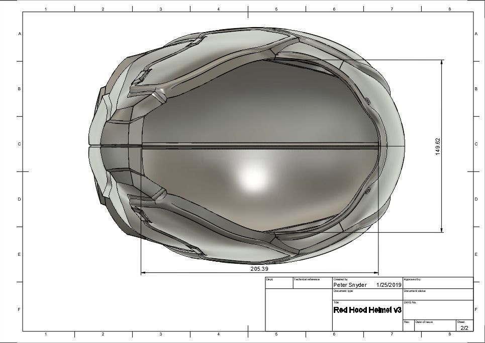 Red Hood Injustice 2 Helmet 3D print model_7