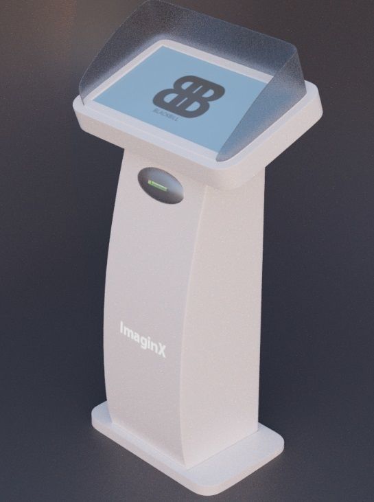 Airport Atm  Low-poly 3D model_2