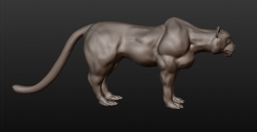 black panther 3D model_12