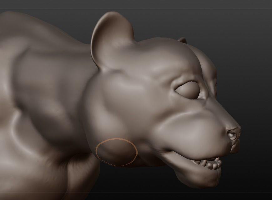 black panther 3D model_4