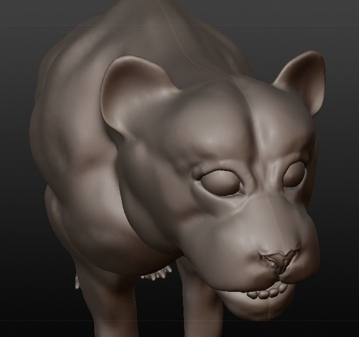black panther 3D model_3