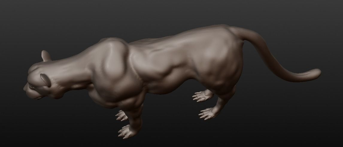 black panther 3D model_7