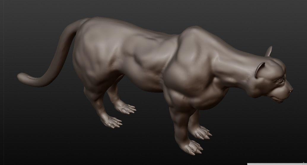 black panther 3D model_8