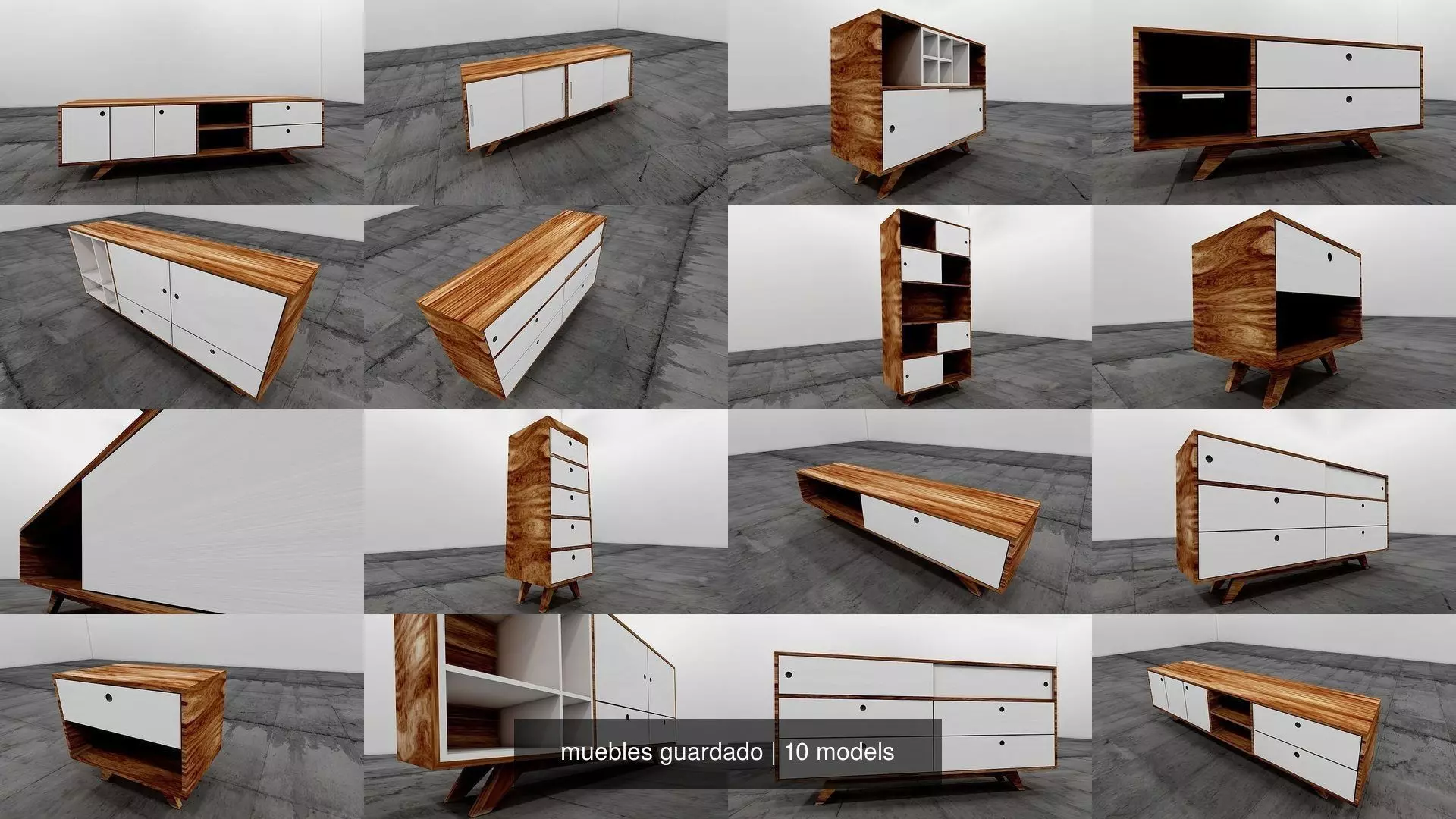 muebles guardado 3D Model Collection_0