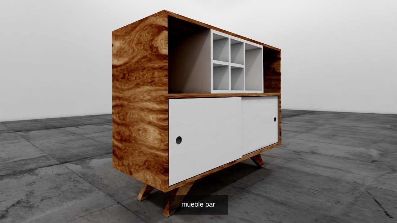 muebles guardado 3D Model Collection_3