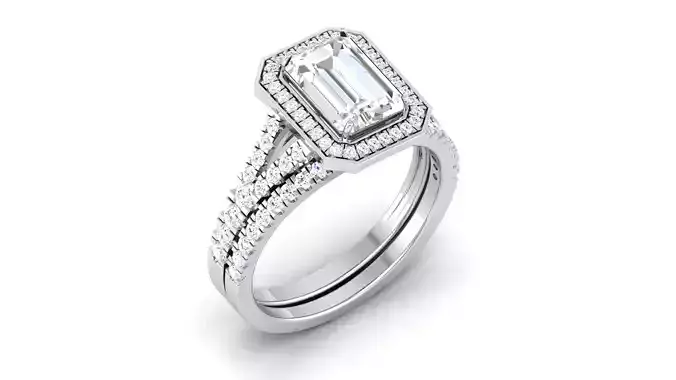 Solitaire ring 3dm stl render detail 3D print model 3D print model