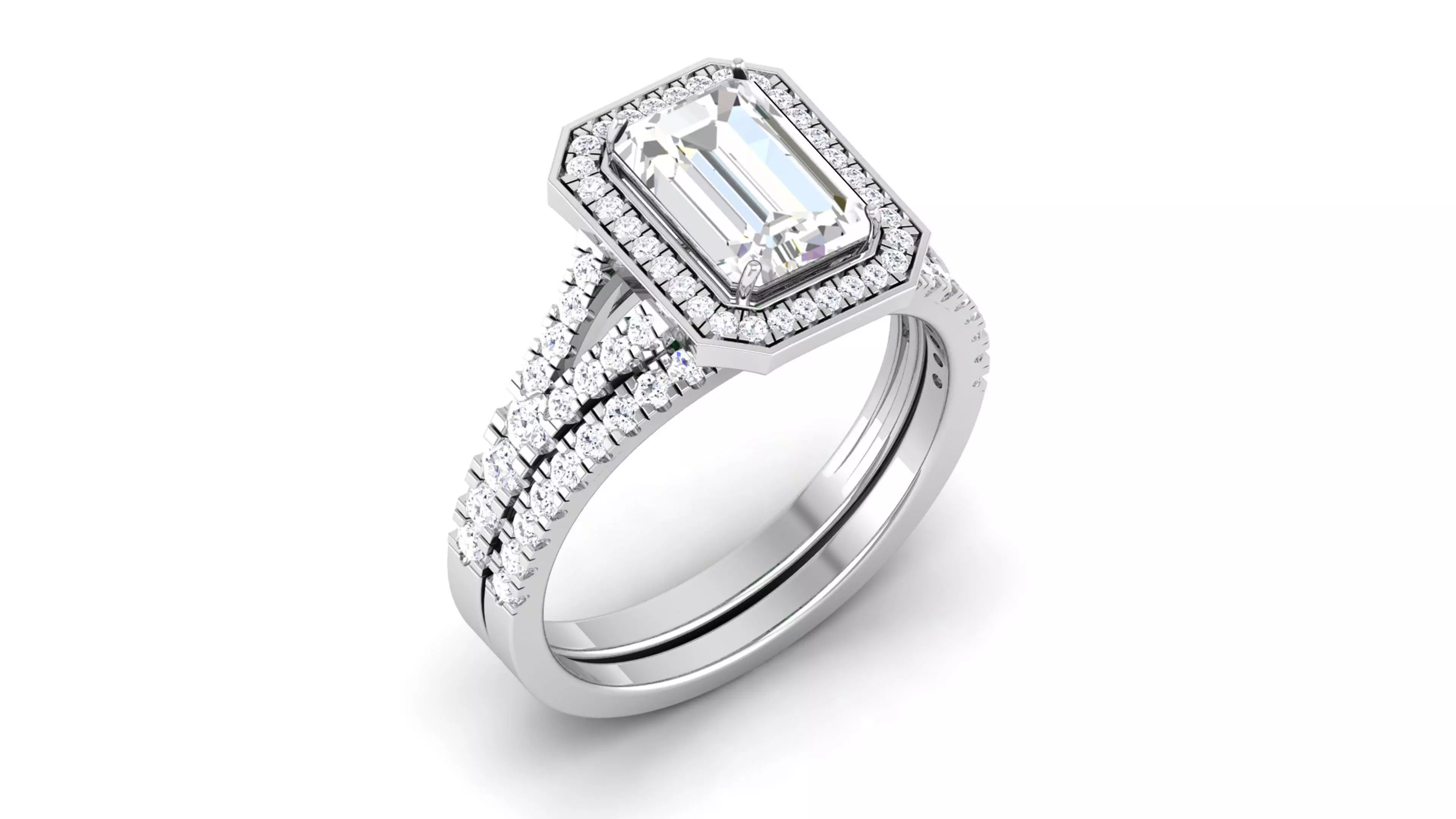 Solitaire ring 3dm stl render detail 3D print model 3D print model_0