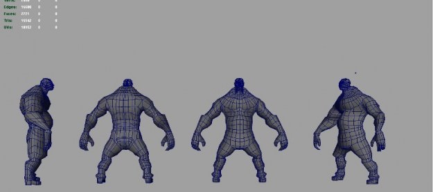 Brute man 3D model_1