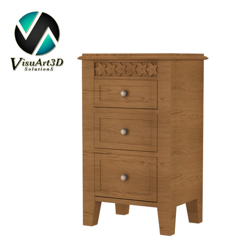 furniture 2 Daisy Brambles Small Chest of Drawers 3D model