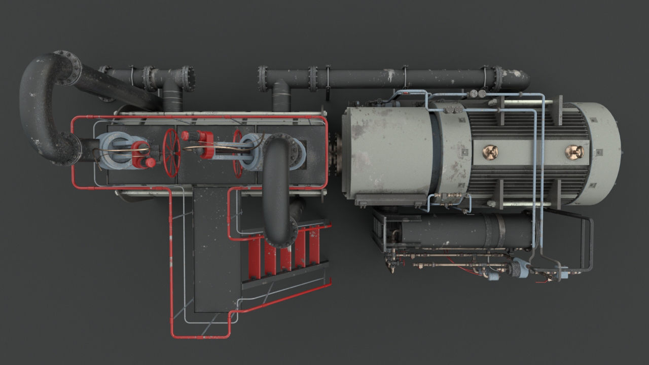 Machinery device 3D model_11