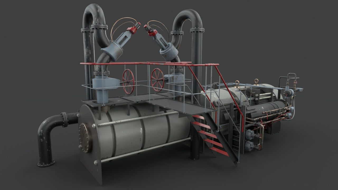 Machinery device 3D model_10