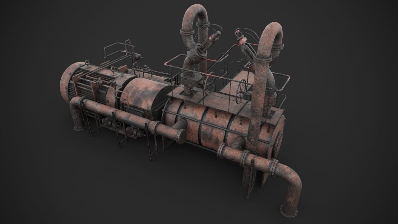 Machinery device 3D model_16