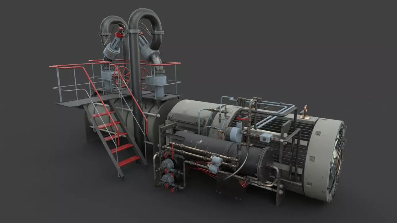 Machinery device 3D model_0