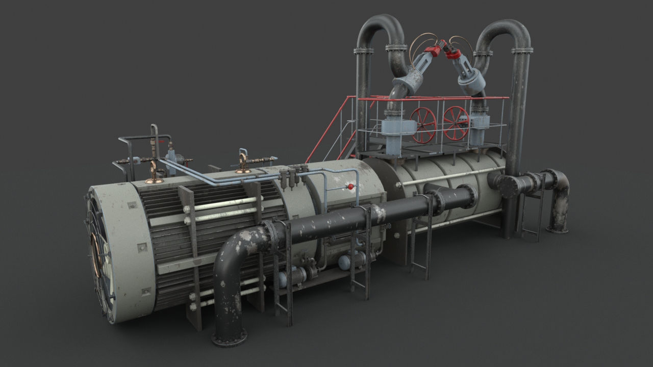 Machinery device 3D model_8