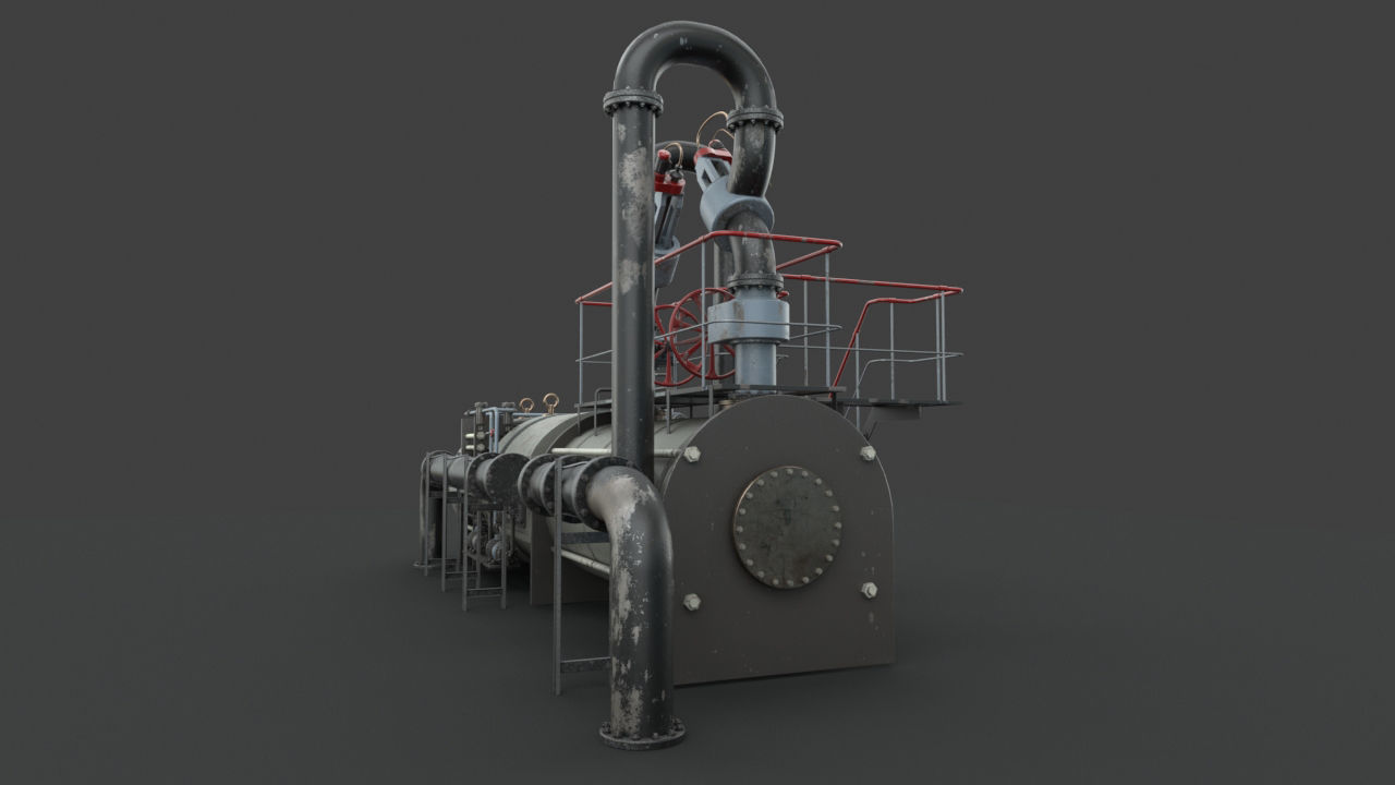Machinery device 3D model_3