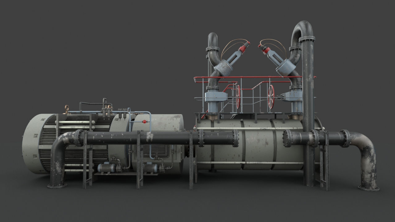 Machinery device 3D model_6