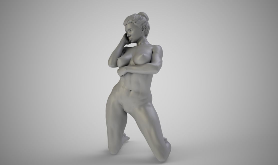 Grown Woman 3D print model_1