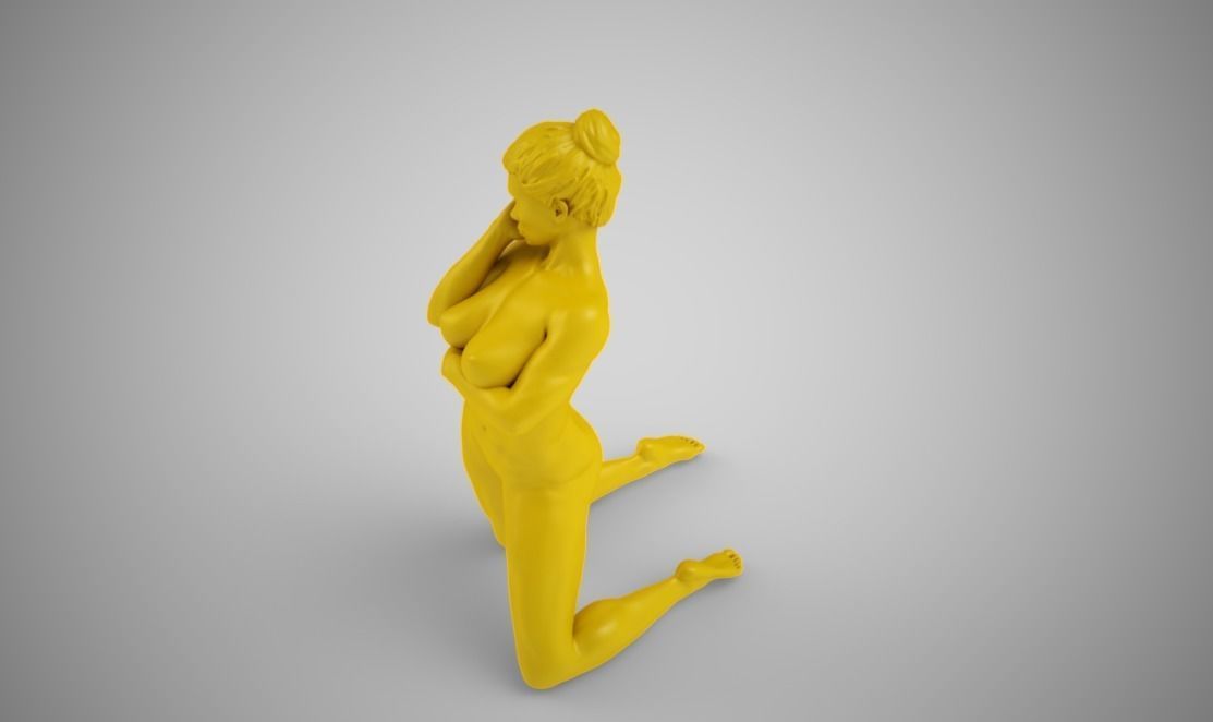 Grown Woman 3D print model_7