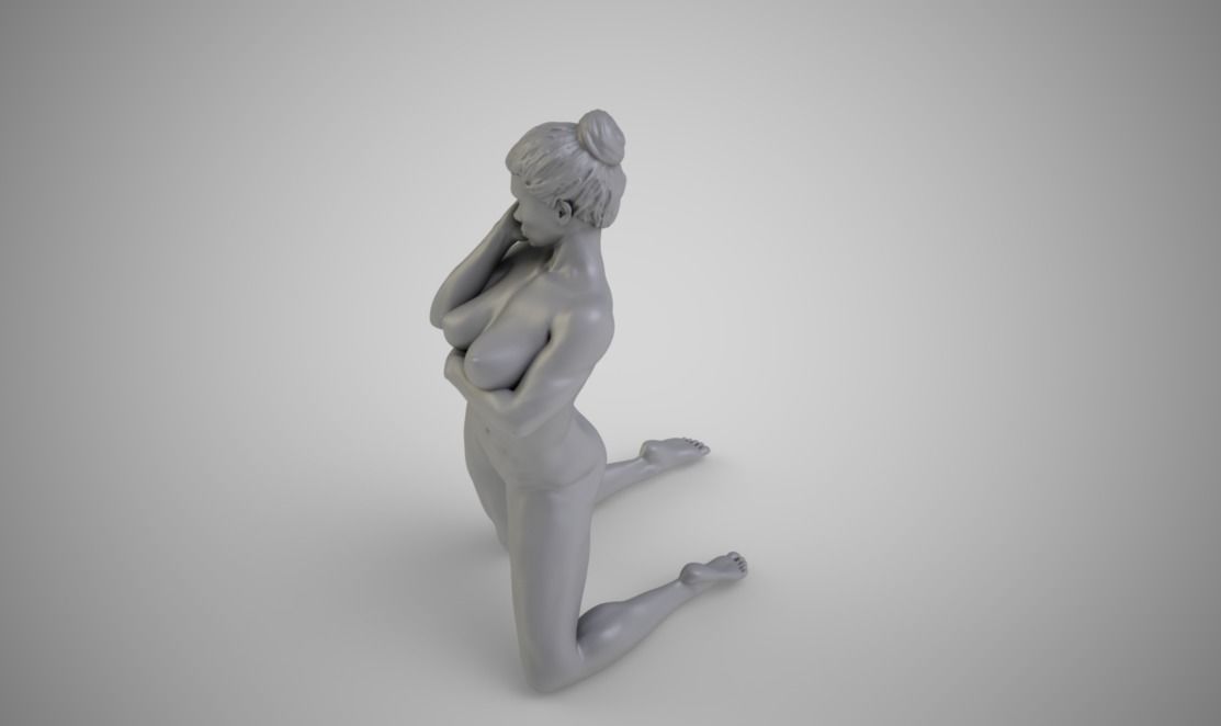 Grown Woman 3D print model_3